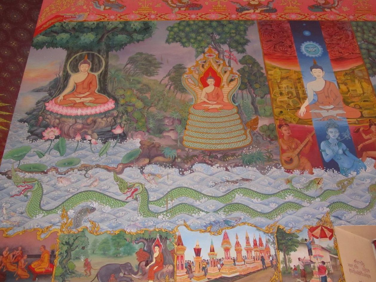 Naga - malba Wat Pho Chai - Nong Khai