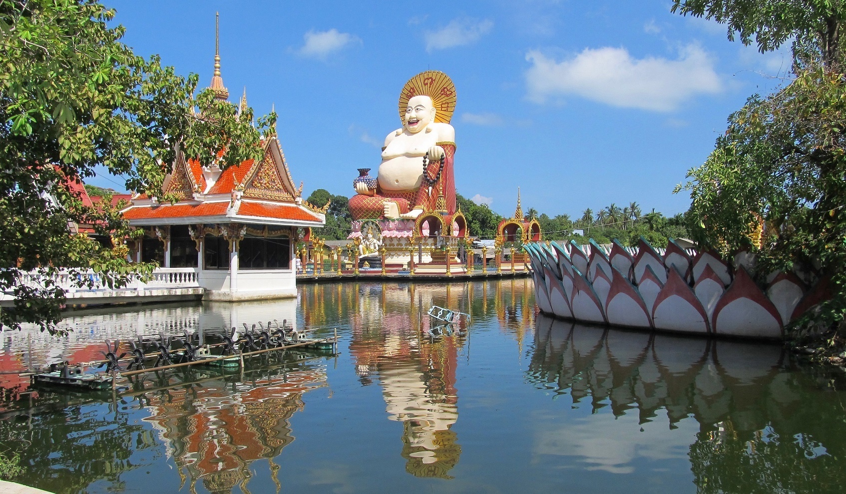 Čínský buddha Wat Plai Laem Ko Samui Thajsko