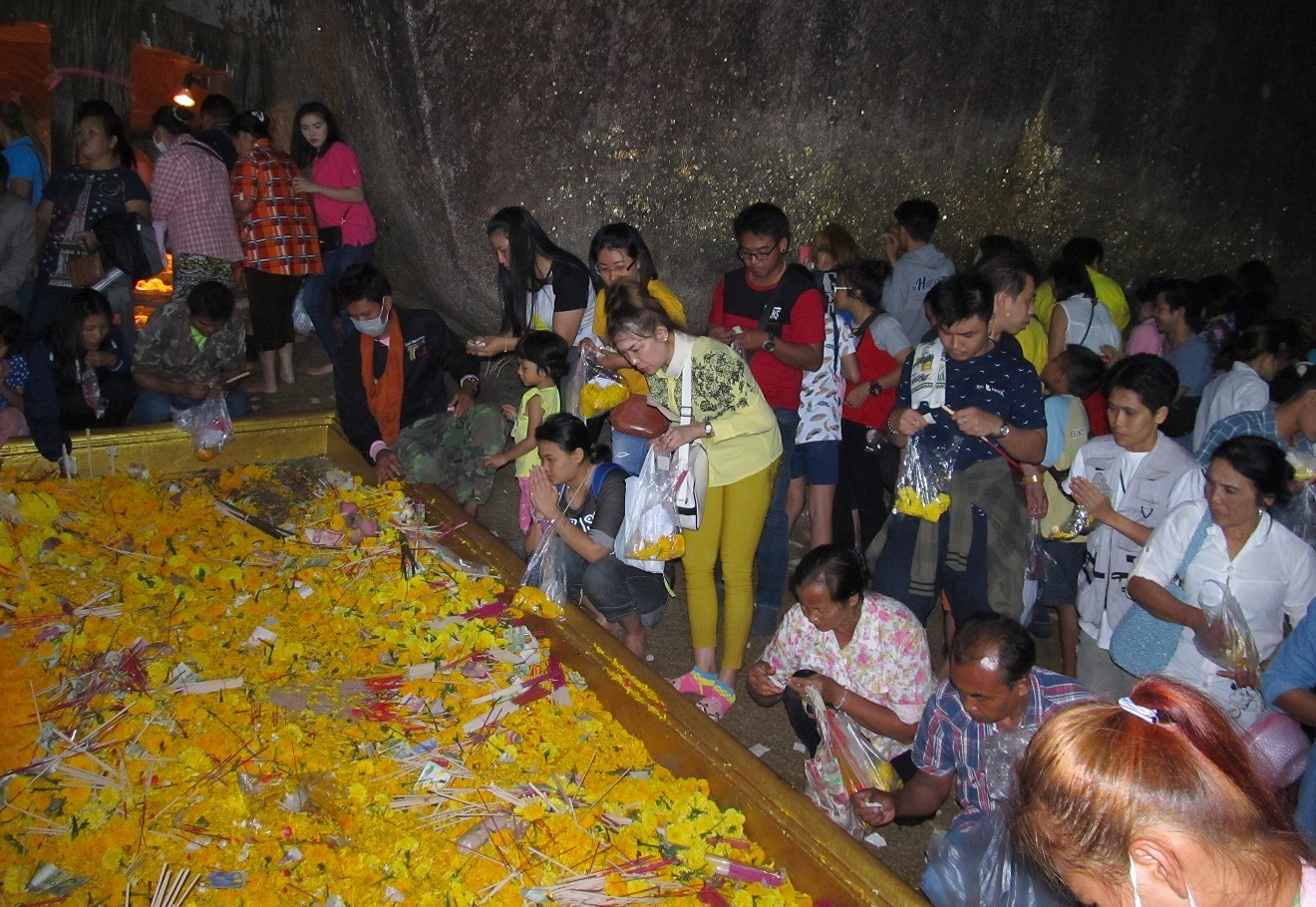 Khao Kitchakut - žluté květy v Buddhove stopě