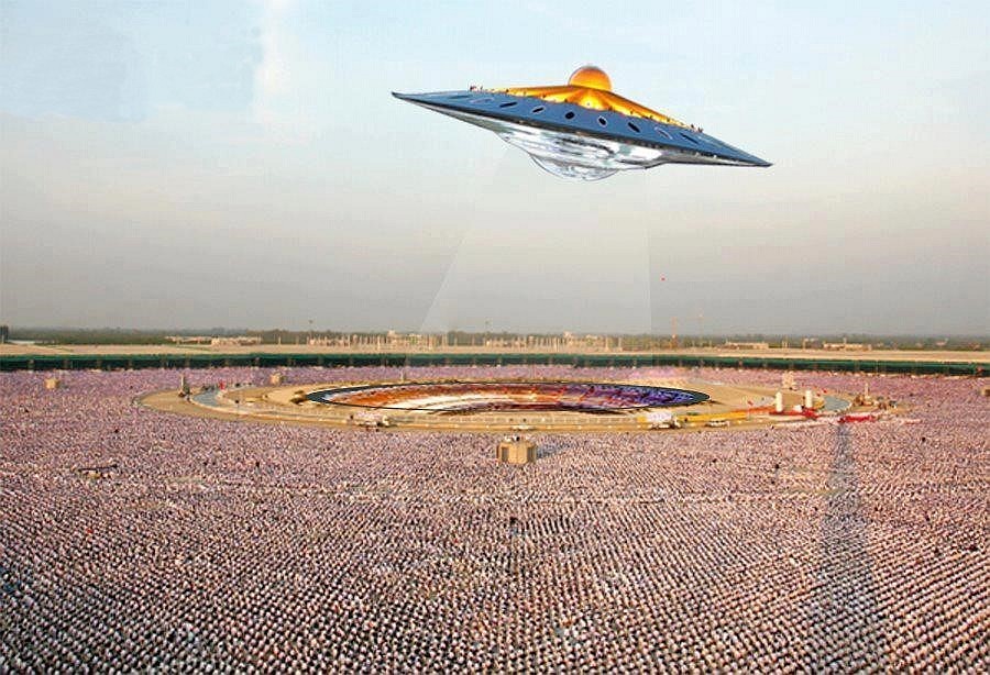 Dhammakaya UFO (fotomontáž)