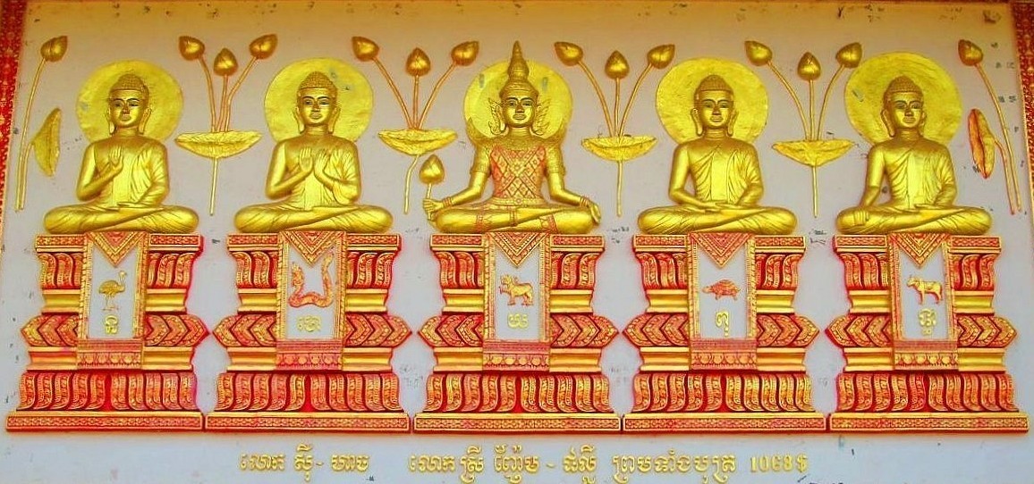Pětice Buddhů - Kambodža